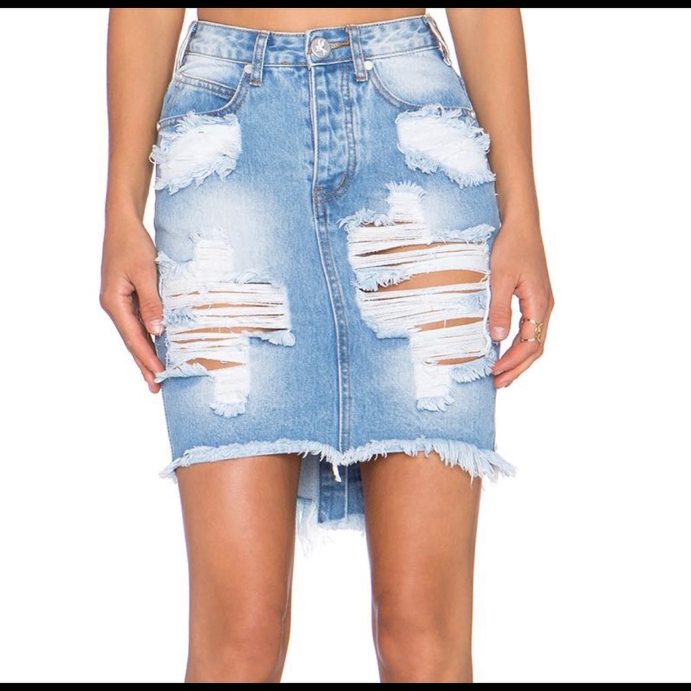 One Teaspoon denim skirt
